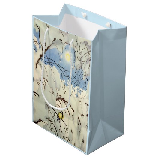 Great Tit - Theodor Severin Kittelsen ミディアムペーパーバッグ (正面アングル)