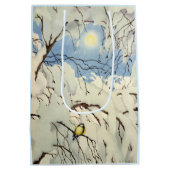 Great Tit - Theodor Severin Kittelsen ミディアムペーパーバッグ (裏面)