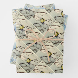 Great Tit - Theodor Severin Kittelsen ラッピングペーパーシート