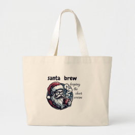 great tote bag with Santa Claus design  ラージトートバッグ