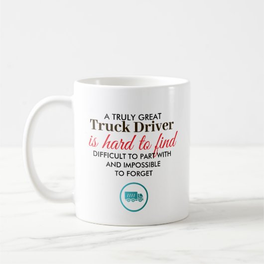 Great Truck Driver Personalized Name Gift コーヒーマグカップ (左)