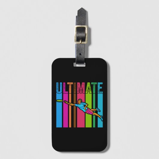Great Ultimate Frisbee Motif Gift ラゲッジタグ (正面縦)