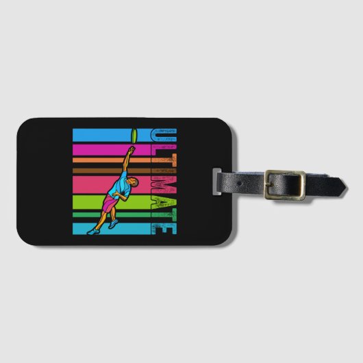 Great Ultimate Frisbee Motif Gift ラゲッジタグ (正面横)