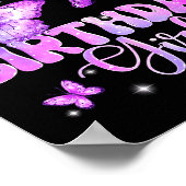 Great Uncle Of The Birthday Girl Butterfly Family  ポスター (角)