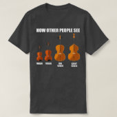 Great Violin Viola Cello Double Bass Gift Violin  Tシャツ (デザイン正面)