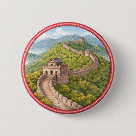 Great Wall Of China Button 缶バッジ