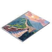 Great Wall of China | Travel Painting Watercolor ノートブック (左側)