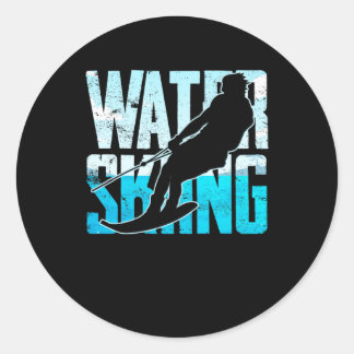 Great Water Skiing Gift Water Skiing Water Skier ラウンドシール