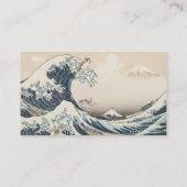 Great Wave Inspired Japanese Business Card  名刺 (裏面)