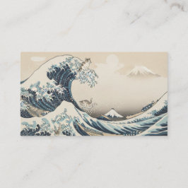 Great Wave Inspired Japanese Business Card  名刺