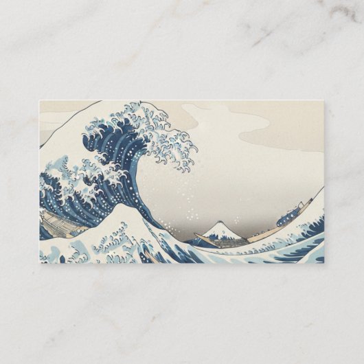 Great Wave Inspired Japanese Business Card  名刺 (裏面)