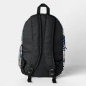 Great Wave Japanese Art Backpack プリントバックパック (裏面)