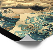 Great Wave Kanagawa Japanese New Year 2026 Year Of ポスター (角)