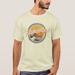 Great Wave & Neon Kanji – Retro Japanese Fuji Des2 Tシャツ
