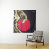 "Great Wave of kanagawa". Hokusai, Japanese wave i タペストリー (インサイチュ(横))