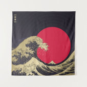 "Great Wave of kanagawa". Hokusai, Japanese wave i タペストリー (正面)