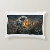 Great Wave of Plastic Trash - Steampunk Cushion アクセントクッション (裏面)