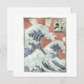 Great Wave Off Kanagawa Japanese Aesthetic Art 招待状 (正面/裏面)