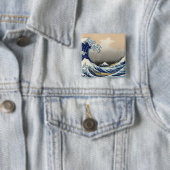 Great Wave off Kanagawa & Mount Fuji Japan Sea 缶バッジ (インサイチュ)