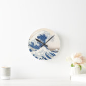 Great Wave off Kanagawa Wall Clock – Japanese Ukiy ラウンド壁時計 (ホーム)
