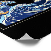 Great Wave Off Kanagawa With The Aesthetic Kanji O ポスター (角)