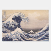 Great Wave Off the Coast of Kanagawa by Hokusai ラッピングペーパーシート (正面2)