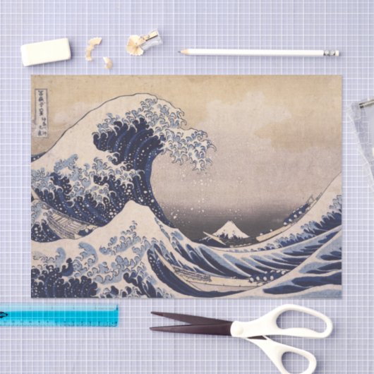 Great Wave Off the Coast of Kanagawa by Hokusai 薄葉紙 (クラフト)