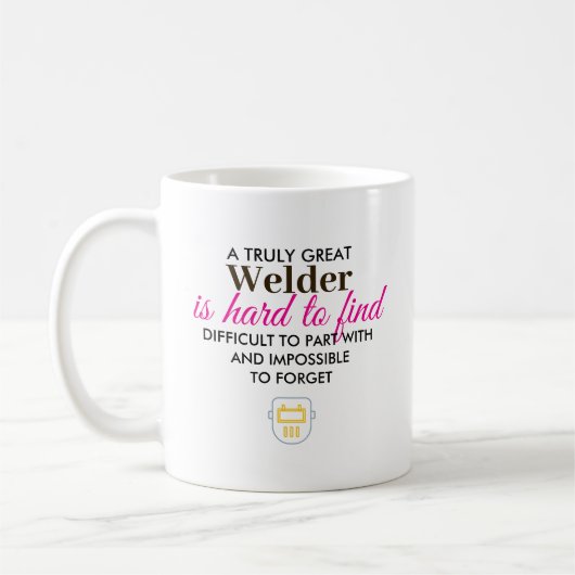 Great Welder Personalized Name Gift コーヒーマグカップ (左)