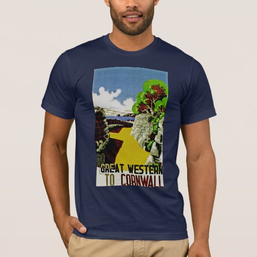 Great Westernはコーンウォールに行きます Tシャツ (正面)