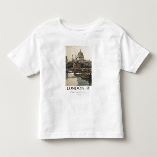 Great Western鉄道のセントポール旅行ポスター トドラーTシャツ (正面)