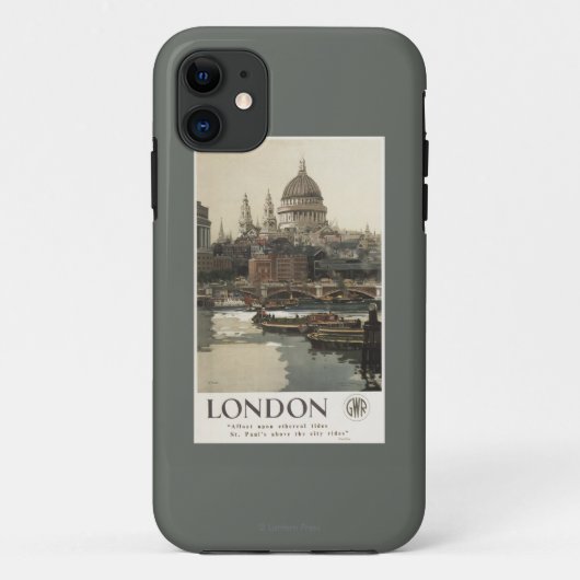 Great Western鉄道のセントポール旅行ポスター Case-Mate iPhoneケース (裏面)