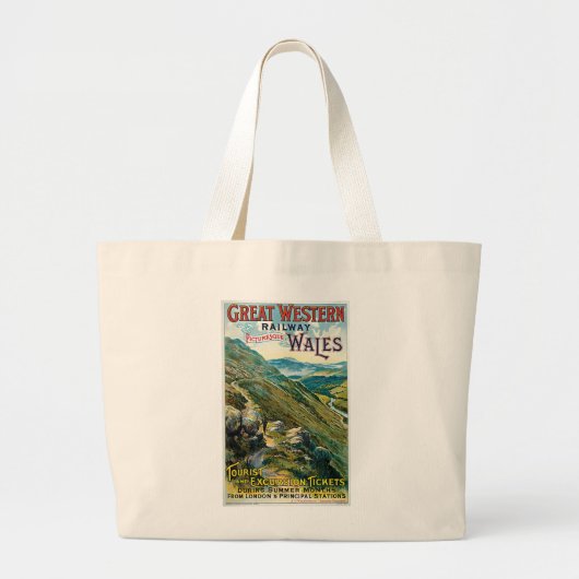 Great Western Railway ~ Wales ラージトートバッグ (正面)