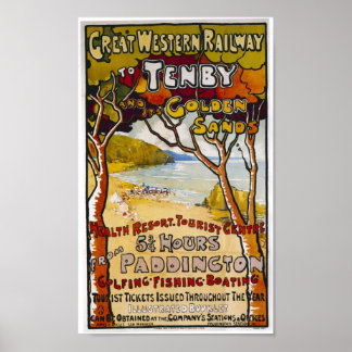 Great Western "Tenby" Poster ポスター