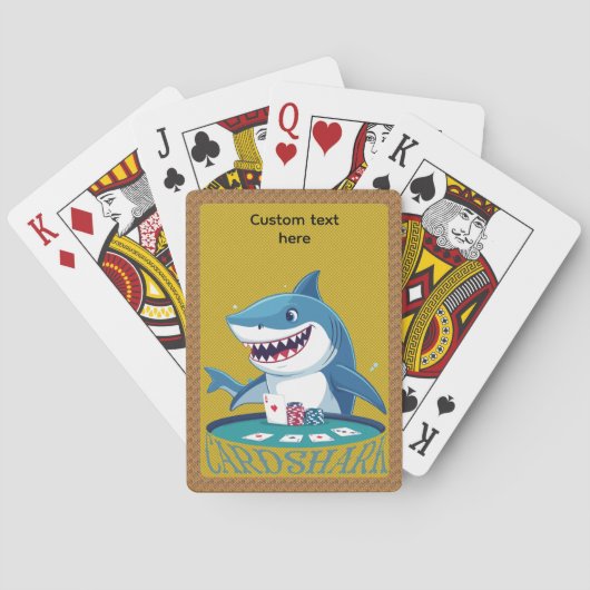 Great White Card Shark poker player playing cards トランプ (裏面)