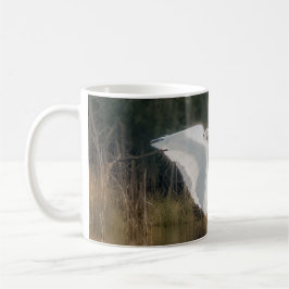 Great White Egret 11 oz or 15 oz mug コーヒーマグカップ