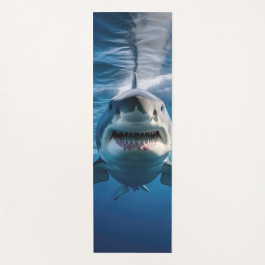 Great White Shark ヨガマット (正面)