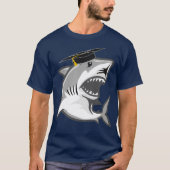 Great White Shark Graduation Cap Class of 2021 Tシャツ (正面)