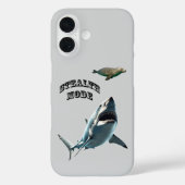 Great White Shark Stalking a Seal Underwater URM Case-Mate iPhoneケース (裏面)