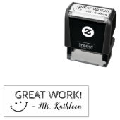 Great Work | Personalized Teachers セルフインキングスタンプ (インサイチュ)