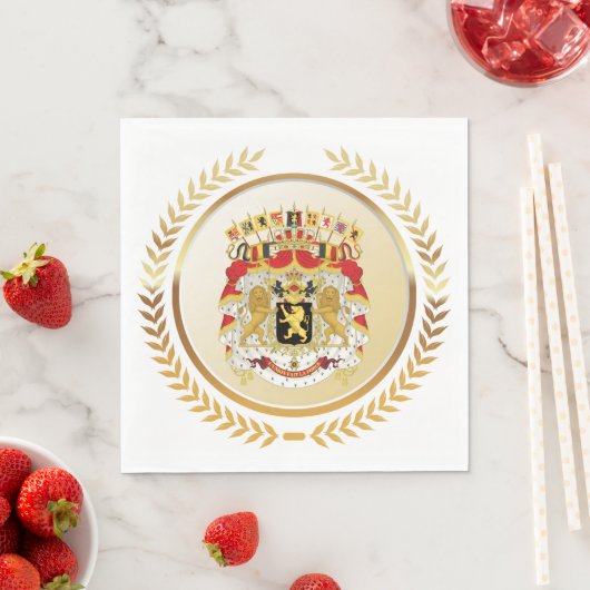 Greater Coat of Arms of Belgium スタンダードランチョンナプキン (インサイチュ)