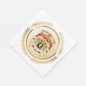 Greater Coat of Arms of Belgium スタンダードランチョンナプキン (角)