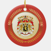Greater Coat of Arms of Belgium セラミックオーナメント (裏面)