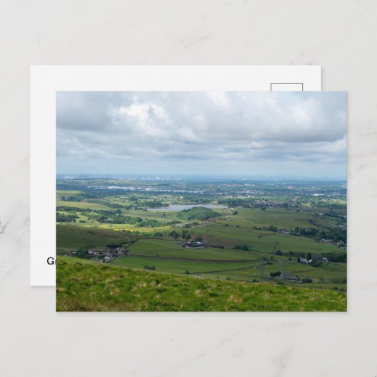 Greater Manchester From Blackstone Edge ポストカード (正面/裏面)