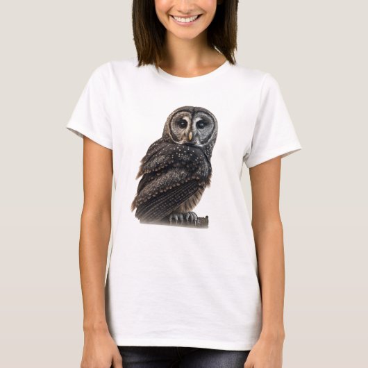 Greater Sooty Owl T-Shirt Tシャツ (正面)