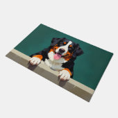 Greater Swiss Mountain Dog Doormat Art ドアマット (アングル)