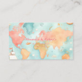 Greatest Adventure Pink Diaper Raffle Baby Shower エンクロージャーカード (裏面)