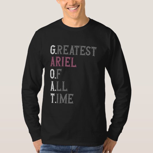 Greatest Ariel of all time GOAT Ariel Tシャツ (正面)