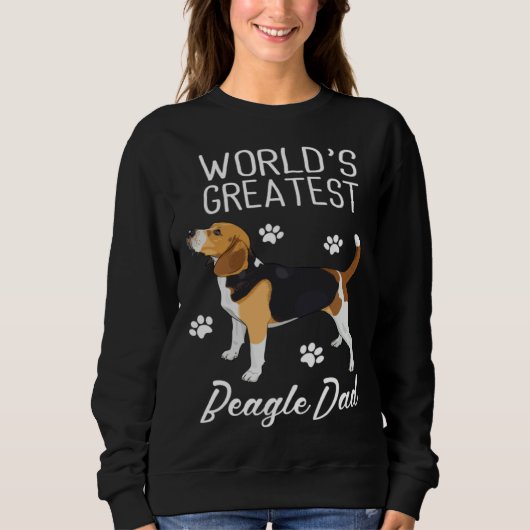 Greatest Beagle Dad Ever Beagle Dog スウェットシャツ (正面)
