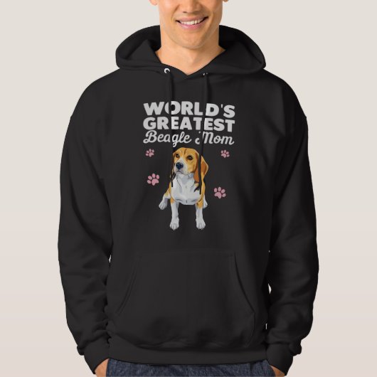 Greatest Beagle Mom Ever Beagle Dog パーカ (正面)