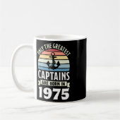 Greatest Captains Born In 1975 50th Birthday Boati コーヒーマグカップ (左)
